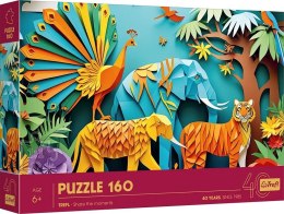 Puzzle 160 elementów 40-lecie Paper Art Dżungla