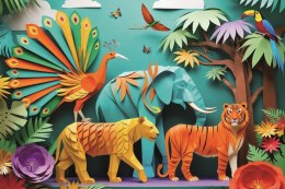 Puzzle 160 elementów 40-lecie Paper Art Dżungla