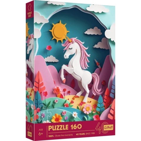 Puzzle 160 elementów 40-lecie Paper Art Jednorożec