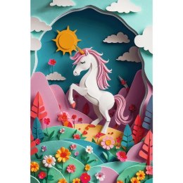 Puzzle 160 elementów 40-lecie Paper Art Jednorożec
