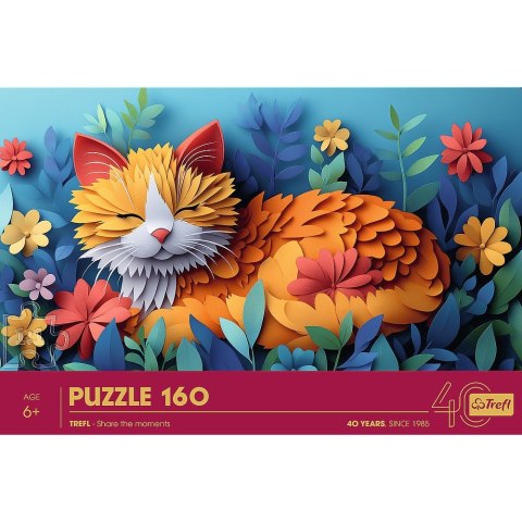 Puzzle 160 elementów 40-lecie Paper Art Kotek
