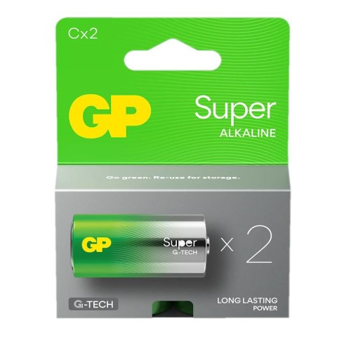 Bateria alkaliczna LR14/C GP SUPER 2szt. (G-TECH)