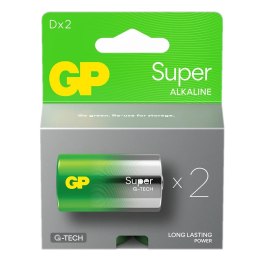 Baterie alkaliczne LR20/D GP SUPER 2szt. (G-TECH)