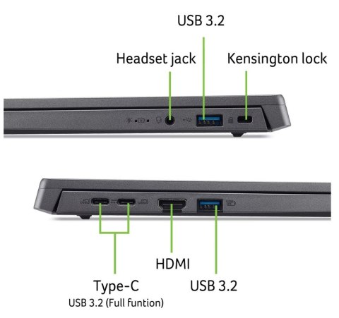 Notebook Aspire Go 15 AG15-51P-50C1 i5-1334U 15.3 16GB 512GB NoOS Czarny