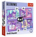 Puzzle 4w1 Dzień Kuromi Hello Kitty