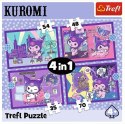 Puzzle 4w1 Dzień Kuromi Hello Kitty