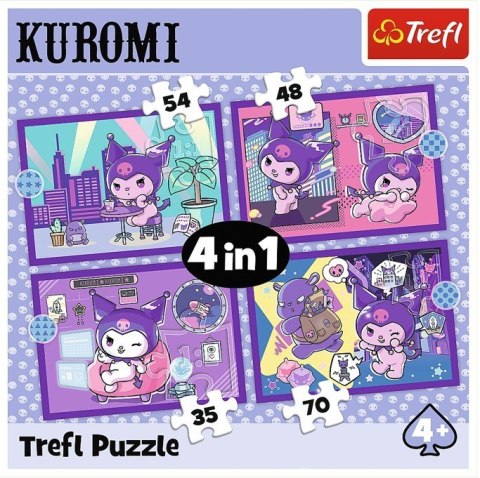 Puzzle 4w1 Dzień Kuromi Hello Kitty