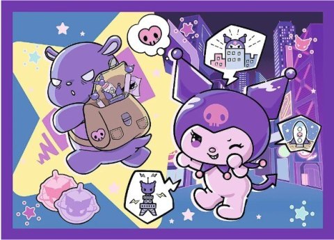 Puzzle 4w1 Dzień Kuromi Hello Kitty