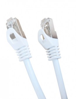 Patch cord Kat.6A S/FTP LSZH 15m biały