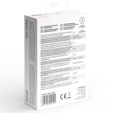Słuchawki bezprzewodowe Bluetooth TWS-01 PRO Słuchawki bezprzewodowe Bluetooth TWS-01 PRO
