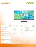 Monitor 34 cale CB343CURBEMIIP HUZX WQHD/IPS/21:9