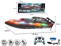 Motorówka 2,4 G, R/C ładowarka USB, świecąca