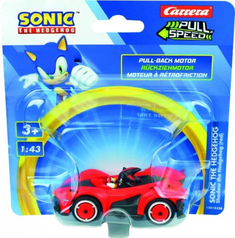 Pojazd Pull & Speed (pull-back) Sonic - Team Sonic Racing Shadow Red