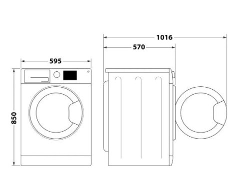 Pralko-suszarka FFWDB964369SVEE