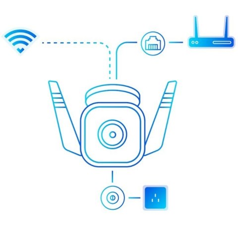 Kamera Outdoor Security Wi-Fi SPEC: 2K (2304x1296), 2.4 GHz, 2T2R, 2 × External Antennas, 1 × Ethernet Kamera Outdoor Security Wi-Fi SPEC: 2K (2304x1296), 2.4 GHz, 2T2R, 2 × External Antennas, 1 × Ethernet