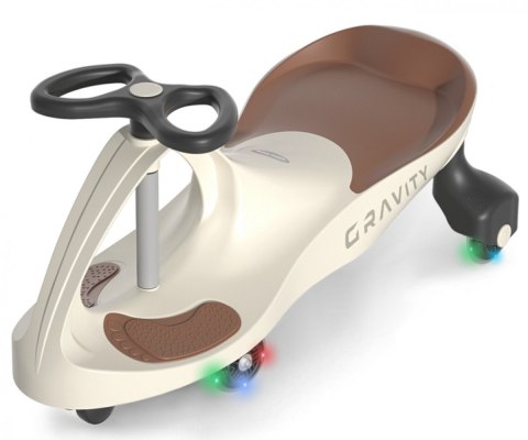 Jeździk Grawitacyjny Gravity beżowo-brązowy