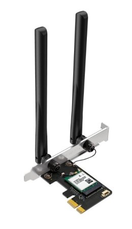 Karta sieciowa Mercusys AX1800 Dual-Band Wi-Fi 6 Bluetooth PCI Express Adapter SPEED: 1201 Mbps at 5 GHz + 574 Mbps at 2.4 GH