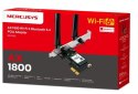 Karta sieciowa Mercusys AX1800 Dual-Band Wi-Fi 6 Bluetooth PCI Express Adapter SPEED: 1201 Mbps at 5 GHz + 574 Mbps at 2.4 GH