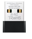 Karta sieciowa Mercusys AX300 NanoWi-Fi USB Adapter SPEED: 287 Mbps at 2.4 GHz
