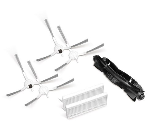 Zestaw szczotek i filtrów do Robota odkurzającego TapoGłówna szczotka ×1 Boczna szczotka (Lewa) ×2 Boczna szczotka (Prawa) ×2 Fi