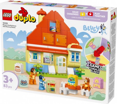 Klocki DUPLO Bluey 10459 Dom rodzinny Blue z grą pamięciową