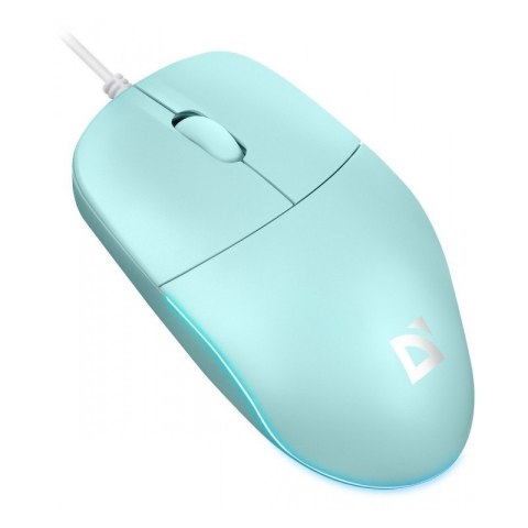 Mysz przewodowa AZORA MB-241 1200 DPI miętowa podświetlenie