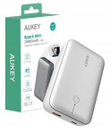 PB-Y57 White Mini PowerBank 20000mAh 22.5W 2xUSB PD 3.0 QC 3.0 LED
