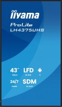 Monitor 43 cale LH4375UHS-B2AG,24/7,IPS,ANDROID.11,4K, WiFi, iiSignage2, FailOver, EShare, 24/7, full daisy chain