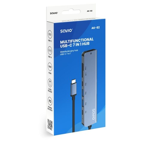HUB USB-C 7w1 AK-82 HUB USB-C 7w1 AK-82