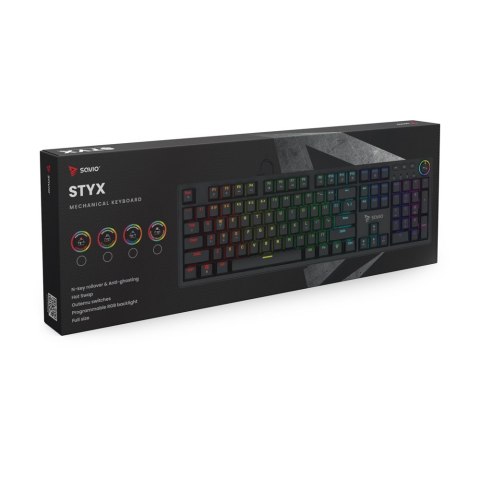 Klawiatura mechaniczna STYX Outemu Red Hot Swap RGB Klawiatura mechaniczna STYX Outemu Red Hot Swap RGB