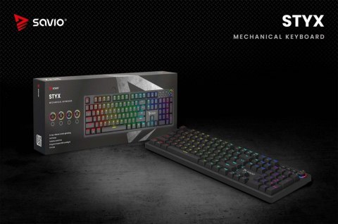 Klawiatura mechaniczna STYX Outemu Red Hot Swap RGB Klawiatura mechaniczna STYX Outemu Red Hot Swap RGB