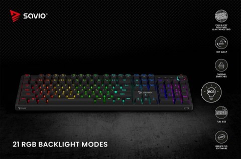 Klawiatura mechaniczna STYX Outemu Red Hot Swap RGB Klawiatura mechaniczna STYX Outemu Red Hot Swap RGB