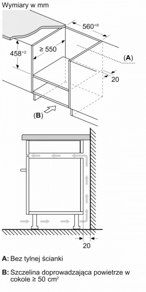 Kuchnia mikrofalowa termoobieg CMA585GB1