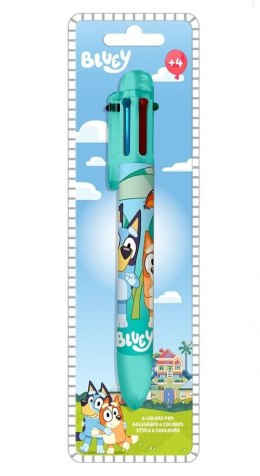 Długopis 6 kolorów Bluey