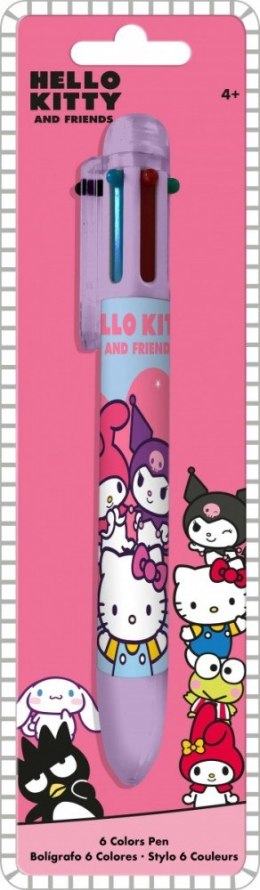Długopis 6 kolorów Hello Kitty