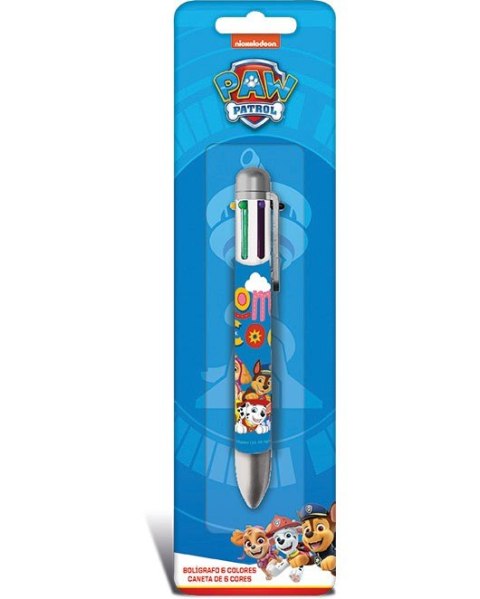 Długopis 6 kolorów Psi Patrol