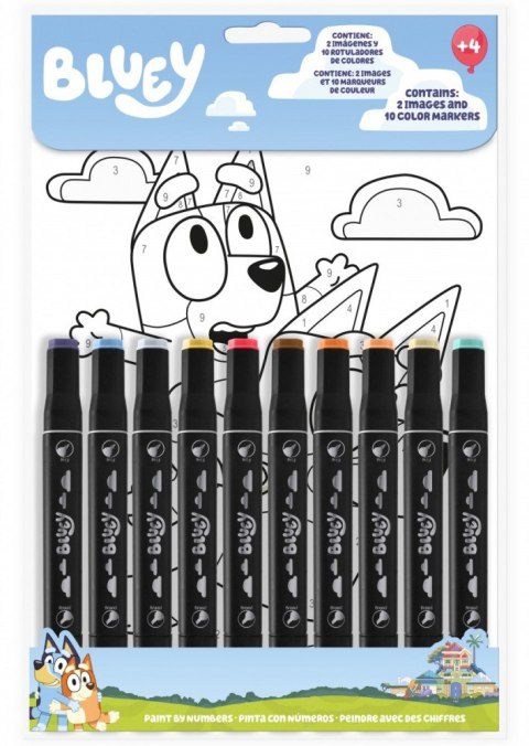 Kolorowanka Bluey malowanie po numerach