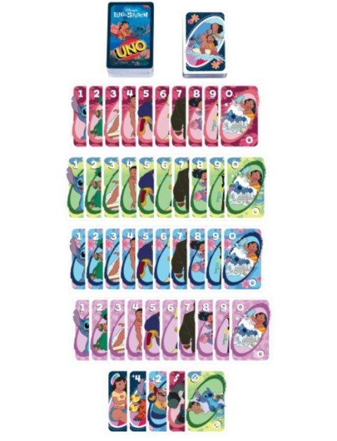 Gra UNO Lilo i Stitch