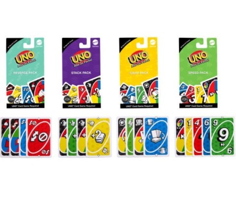 Gra UNO Pakiety uzupełniające display 24 sztuki