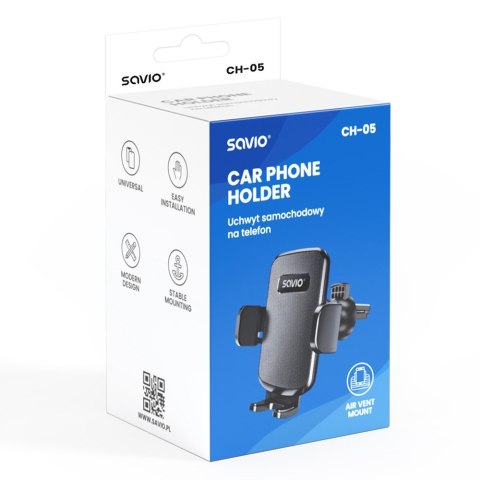 Uchwyt samochodowy na telefon SAVIO CH-05 Uchwyt samochodowy na telefon SAVIO CH-05