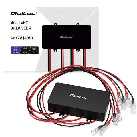 Balanser napięcia 48V do akumulatorów 4x12V | 10A | LiFePO4 AGM GEL Balanser napięcia 48V do akumulatorów 4x12V | 10A | LiFePO4 AGM GEL