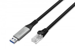 Kabel adapter USB-A - RJ45 Kat. 6A S/FTP, 1 Gbit/s, USB 3.2 Gen1, LSZH, 10m