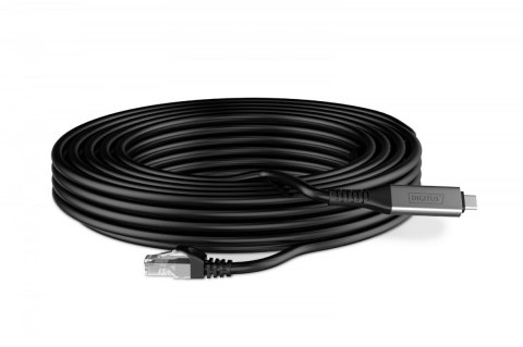 Kabel adapter USB-C - RJ45 Kat. 6A S/FTP, 1 Gbit/s, USB 3.2 Gen1, LSZH, 10m Kabel adapter USB-C - RJ45 Kat. 6A S/FTP, 1 Gbit/s, USB 3.2 Gen1, LSZH, 10m