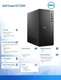 Komputer Dell Tower ECT1250 Win11Pro i5-14400/8GB/512GB SSD/UHD 730/WLAN + BT/Wireless Kb & Mouse/3YPS
