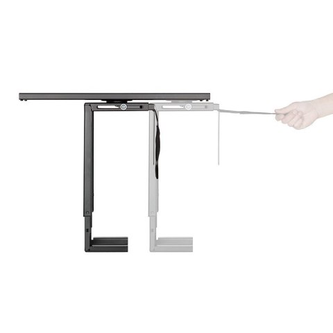 Regulowany uchyt biurkowy na komputer