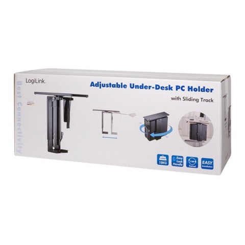 Regulowany uchyt biurkowy na komputer