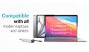 HUB USB-C Charging Metal 5 port with USB-C video 8K + Power Delivery 85W