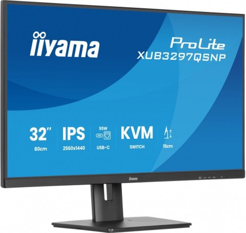Monitor 32 cale XUB3297QSNP-B1 IPS,QHD,USB-C DOCK (95W), USB HUB 4x, KVM, RJ45, GW 5 LAT Monitor 32 cale XUB3297QSNP-B1 IPS,QHD,USB-C DOCK (95W), USB HUB 4x, KVM, RJ45, GW 5 LAT