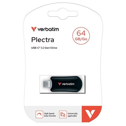 Pendrive Plectra 64GB USB-C 100MB/s 30224 czarny Pendrive Plectra 64GB USB-C 100MB/s 30224 czarny