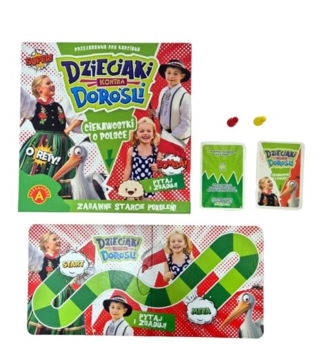 Gra Ciekawostki o Polsce. Dzieciaki kontra Dorośli.